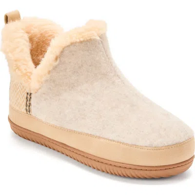 DEARFOAMS DEARFOAMS FELTED AND PLAID BOOT SLIPPER