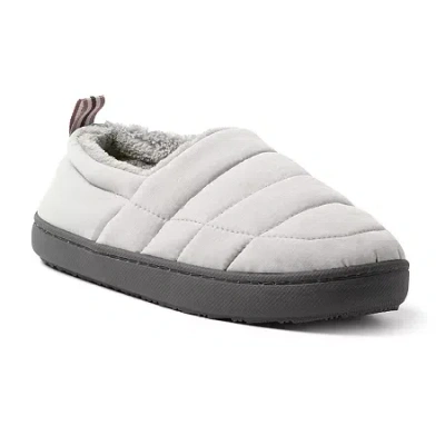 Dearfoams Fern Women's Ripstop Closed Back - All Day Womens Memory Foam Slip-on Slippers In Gray