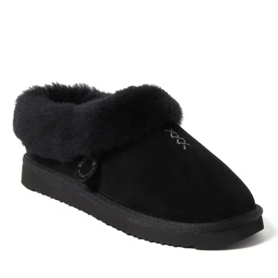 Dearfoams Fireside By  Adelaide Genuine Shearling Clog In Black