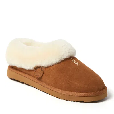 Dearfoams Fireside By  Adelaide Genuine Shearling Clog In Brown