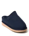 Dearfoams Fireside By  Men's Grafton Genuine Shearling Clog Slipper In Blue