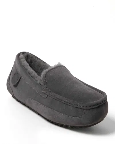 DEARFOAMS FIRESIDE BY DEARFOAMS MEN'S MELBOURNE GENUINE SHEARLING MOCCASIN SLIPPER