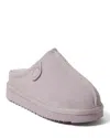 Dearfoams Fireside Greta Genuine Shearling Clog Slipper In Pink