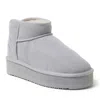 Dearfoams Fireside Kingston Genuine Shearling Platform Bootie In Grey