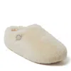 Dearfoams Fireside By  Women's Maryboro Genuine Shearling Platform Clog Slipper In Natural