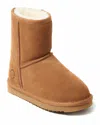 Dearfoams Fireside By  Rosebery Genuine Shearling Boot In Brown