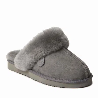 DEARFOAMS FIRESIDE BY DEARFOAMS WOMEN'S SYDNEY GENUINE SHEARLING SCUFF SLIPPER