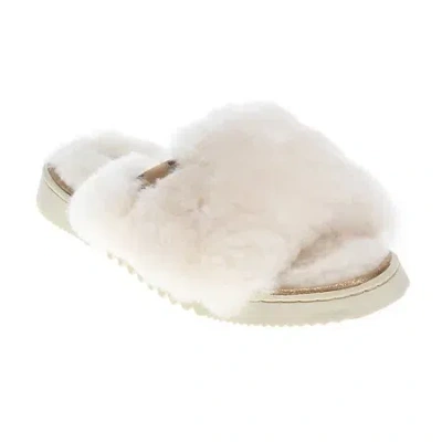 Dearfoams Fireside Cairns Genuine Shearling Womens Memory Foam Slip-on Slippers In Brown