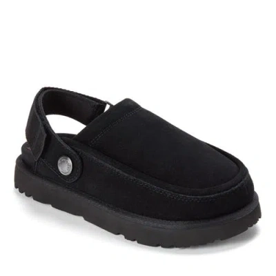 Dearfoams Fireside Coin Convertible Mule Slippers In Black