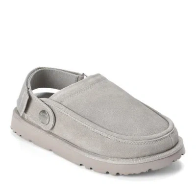Dearfoams Fireside Coin Convertible Mule Slippers In Silver