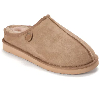 Dearfoams Fireside Grafton Genuine Shearling Clog Slipper In Driftwood