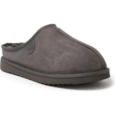 DEARFOAMS DEARFOAMS FIRESIDE GRAFTON GENUINE SHEARLING CLOG SLIPPER