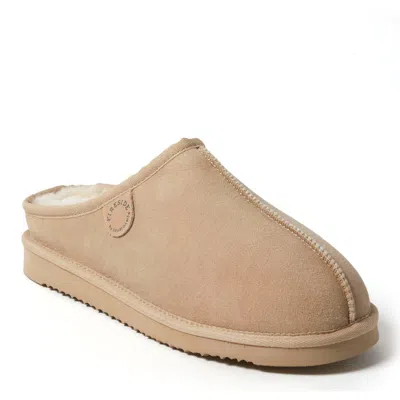 Dearfoams Fireside Grafton Genuine Shearling Clog Slipper In Sand