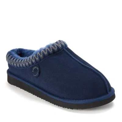Dearfoams Fireside Grafton Genuine Shearling Clog Slipper With Embroidery In Animal Print