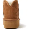 Dearfoams Fireside Kingston Genuine Shearling Platform Bootie