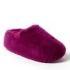 Dearfoams Fireside By  Women's Maryboro Genuine Shearling Platform Clog Slipper In Mystic Purple