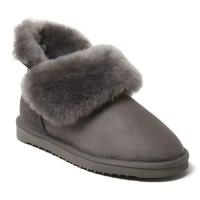 Dearfoams Fireside Perth Genuine Shearling Foldover Boot