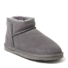Dearfoams Fireside Riverland Genuine Shearling Micro Bootie In Black