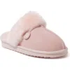 DEARFOAMS DEARFOAMS FIRESIDE SYDNEY GENUINE SHEARLING SCUFF SLIPPER