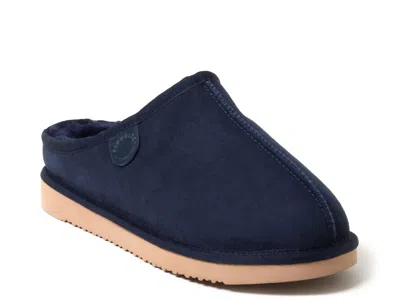 Dearfoams Grafton Clog Slipper In Blue
