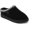 Dearfoams Grafton Genuine Shearling Lined Slipper In Black