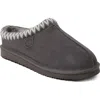 Dearfoams Grafton Genuine Shearling Lined Slipper In Grey