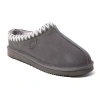 Dearfoams Grafton Mens Memory Foam Clog Slippers In Gray