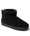 Dearfoams Gretchen Genuine Suede Mini Bootie In Black