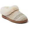 Dearfoams Hannah Festive Knit Clog Slipper In Brown