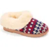 Dearfoams Hannah Festive Knit Clog Slipper In Multi