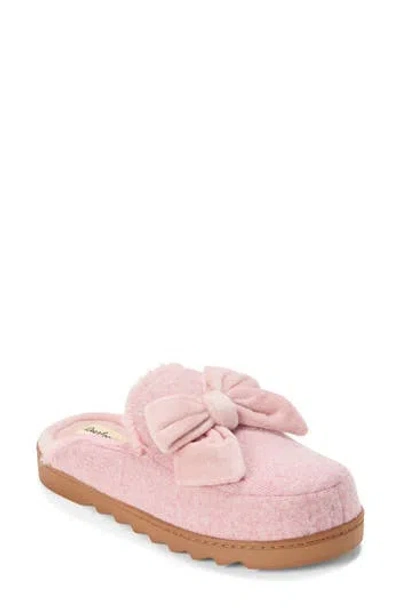 Dearfoams Harlee Knit Scuff Slipper In Pink