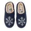 Dearfoams Holiday Novelty Clog Slipper In Blue