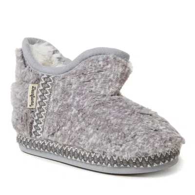 Dearfoams Kid's Girls Charlotte Pile Bootie Slippers In Multi