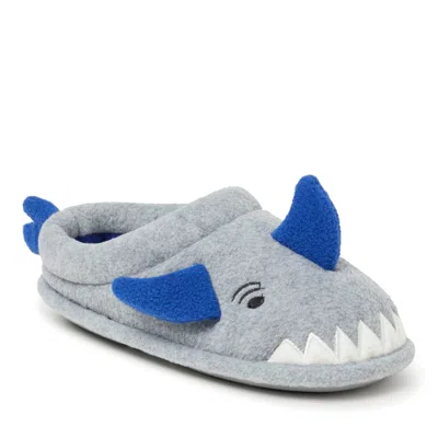 Dearfoams Kid's Peyton Animal Slip-on Clog House Slipper In Gray