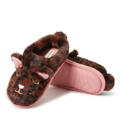 Dearfoams Kid's Peyton Animal Slip-on Clog House Slipper In Green