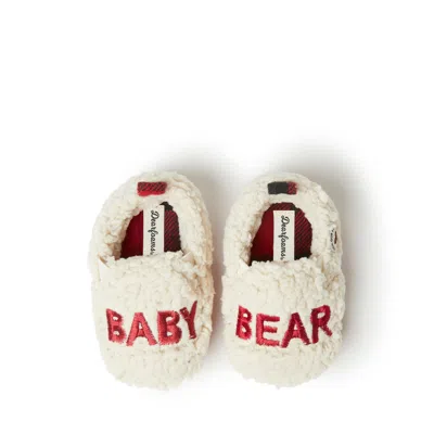 Dearfoams Kids Buffalo Check Baby Bear Closed Back Slipper In Multi