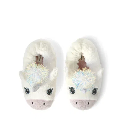 Dearfoams Kids Emery Critter Closed Back In White