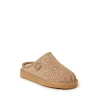 Dearfoams Kids' Fireside Dempsey Genuine Shearling Clog Slipper