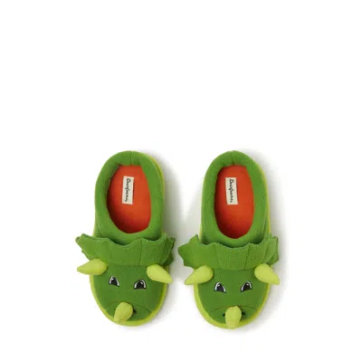 Dearfoams Kids Peyton Animal Clog Slipper In Green