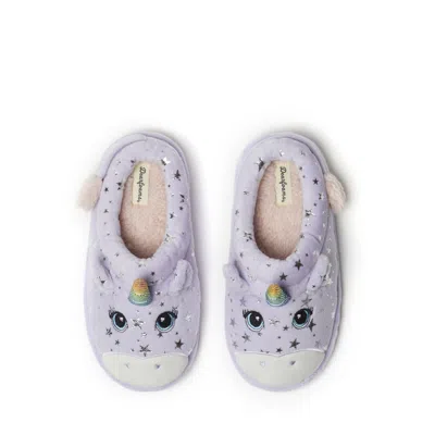 Dearfoams Kids Peyton Animal Clog Slipper In Purple