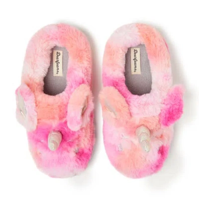 Dearfoams Kids' Peyton Animal Slip-on Clog Slipper In Multi