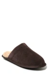 Dearfoams Kirk Faux Shearling Slipper In Coffee