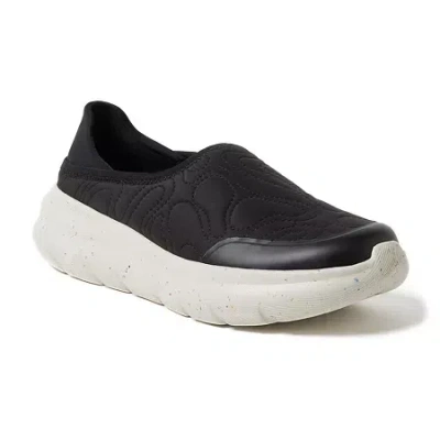Dearfoams Knox Mens Memory Foam Slip-on Slippers In Black