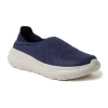 Dearfoams Knox Mens Memory Foam Slip-on Slippers In Blue