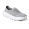 Dearfoams Knox Mens Memory Foam Slip-on Slippers In Gray