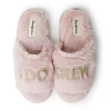 Dearfoams Lane Bridal Womens Memory Foam Slip-on Slippers In Pink