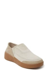 Dearfoams Lee Twin Gore Knit Slip-on Sneaker In Tan