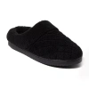 Dearfoams Libby Quilted Terry Womens Memory Foam Clog Slippers In Black