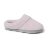 Dearfoams Libby Quilted Terry Womens Memory Foam Clog Slippers In Neutral