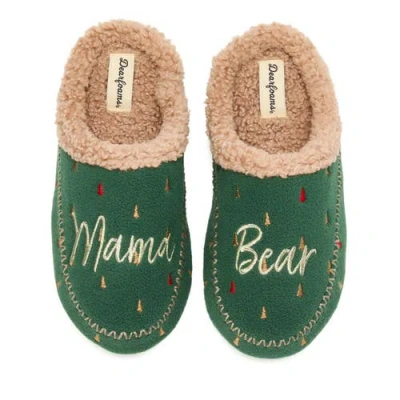 Dearfoams Mama Bear Clog Slipper In Green